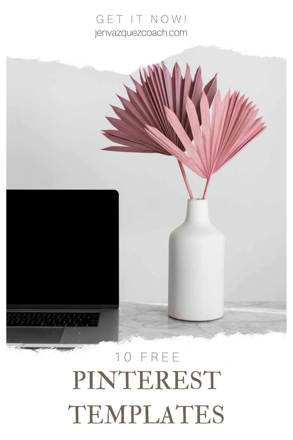 10 Free Pin Templates by Jen Vazquez Marketing Strategist  - Click to download them now