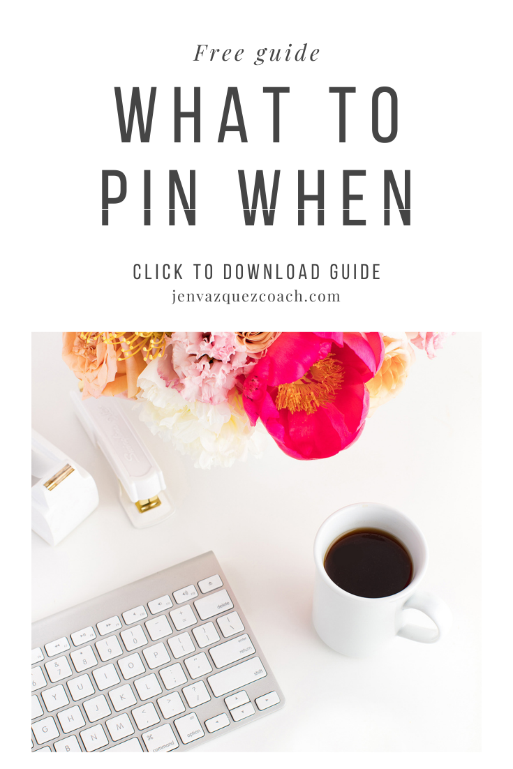 what to pin when by jen vazquez marketing strategist