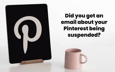 Did you get an email about your Pinterest being suspended?