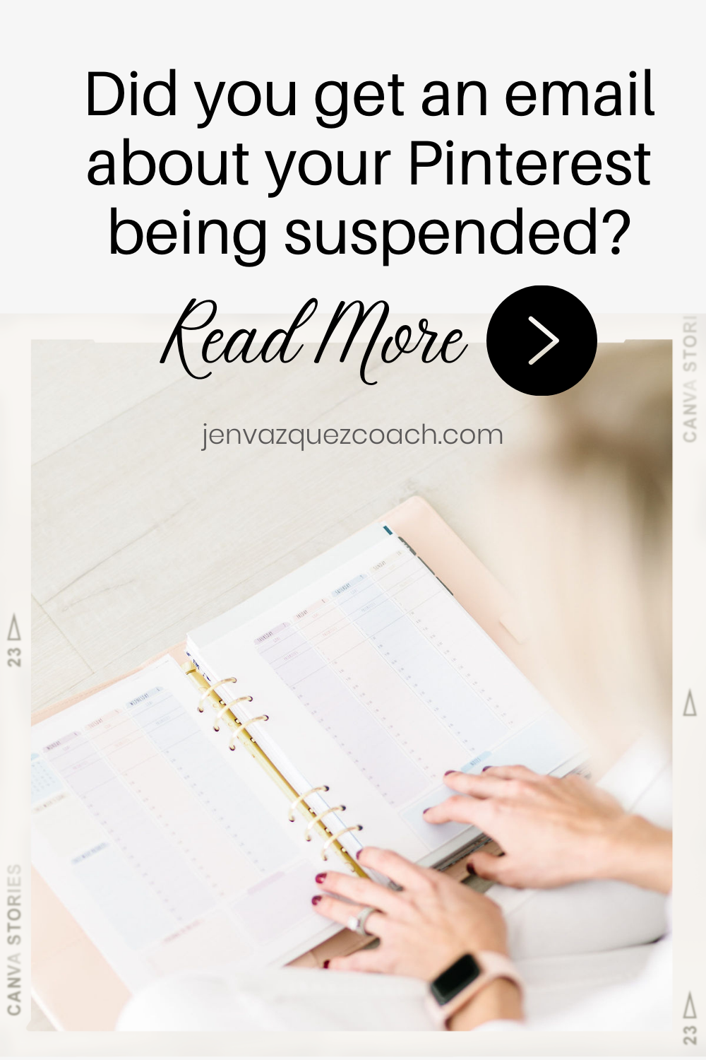 Did you get an email about your Pinterest being suspended? LET ME HELP