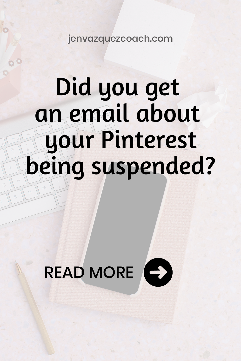 Did you get an email about your Pinterest being suspended?