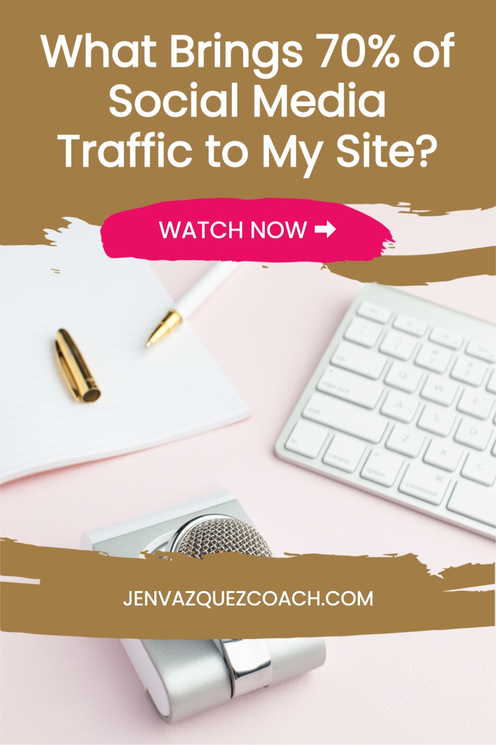 Hacks used to bring 70% of traffic to my site by Jen Vazquez Pinterest Marketing Strategist