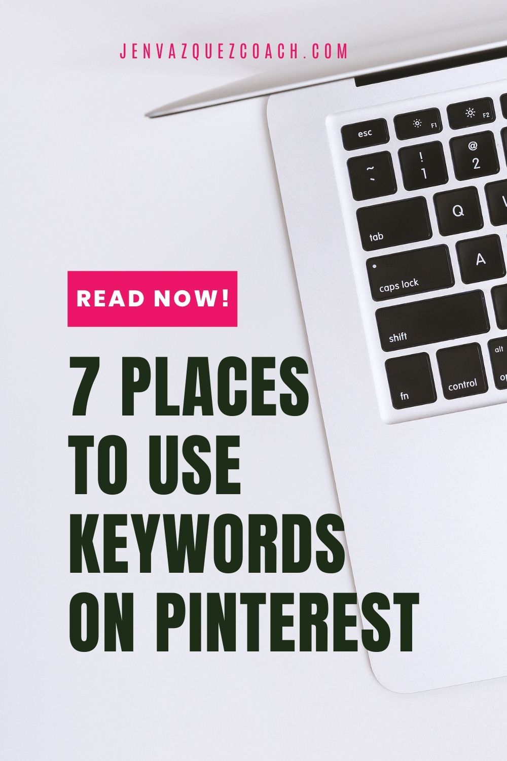 7 places to use keywords on Pinterest by Jen Vazquez Pinterest marketing expert