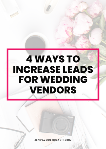 4 ways to increase leads for wedding vendors in 2023