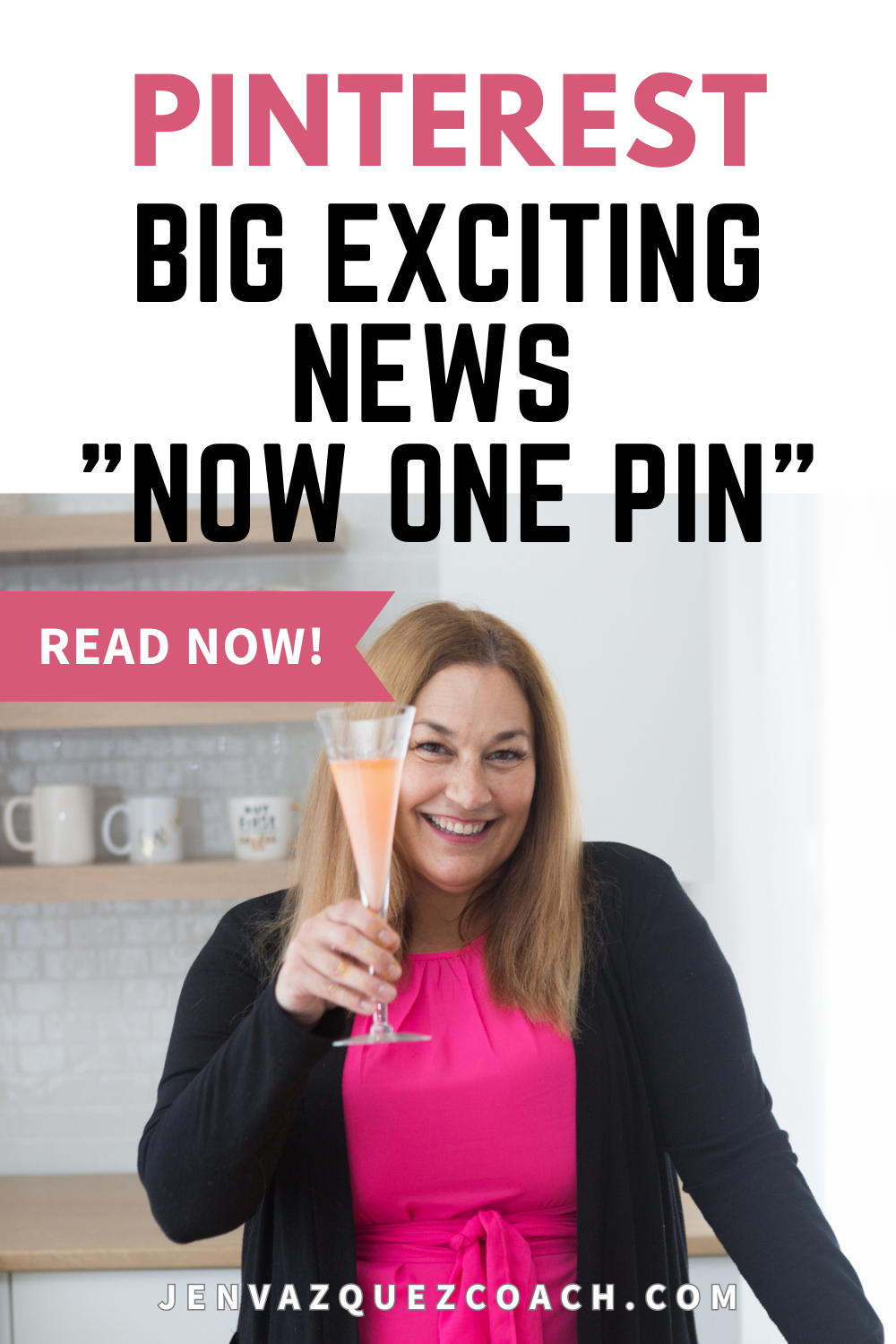 Big exciting news now one organic pin on Pinterest by Jen Vazquez media 