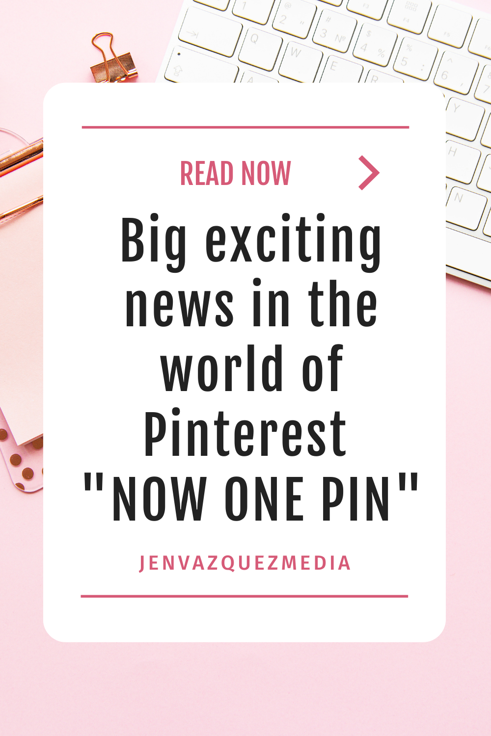 Big exciting news now one organic pin on Pinterest by Jen Vazquez media