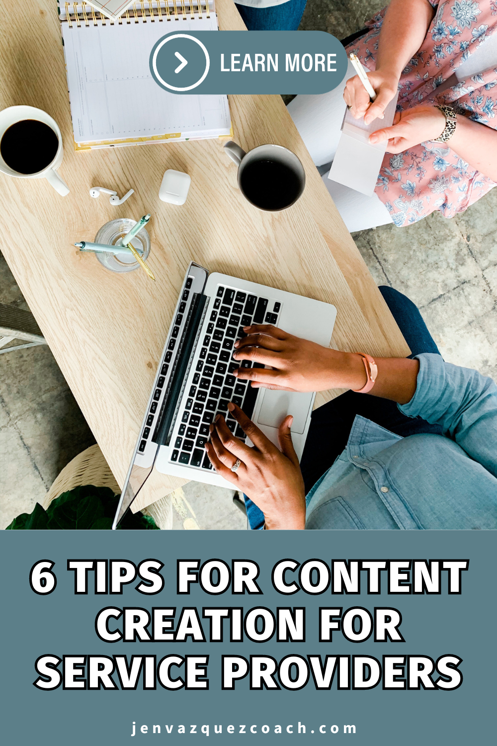 6 Tips To Content Creation for Service Providers by Jen Vazquez Media jenvazquezcoach.com