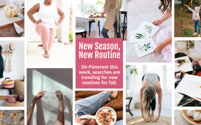 What Are People Searching For On Pinterest This Week: New Season, New Routine