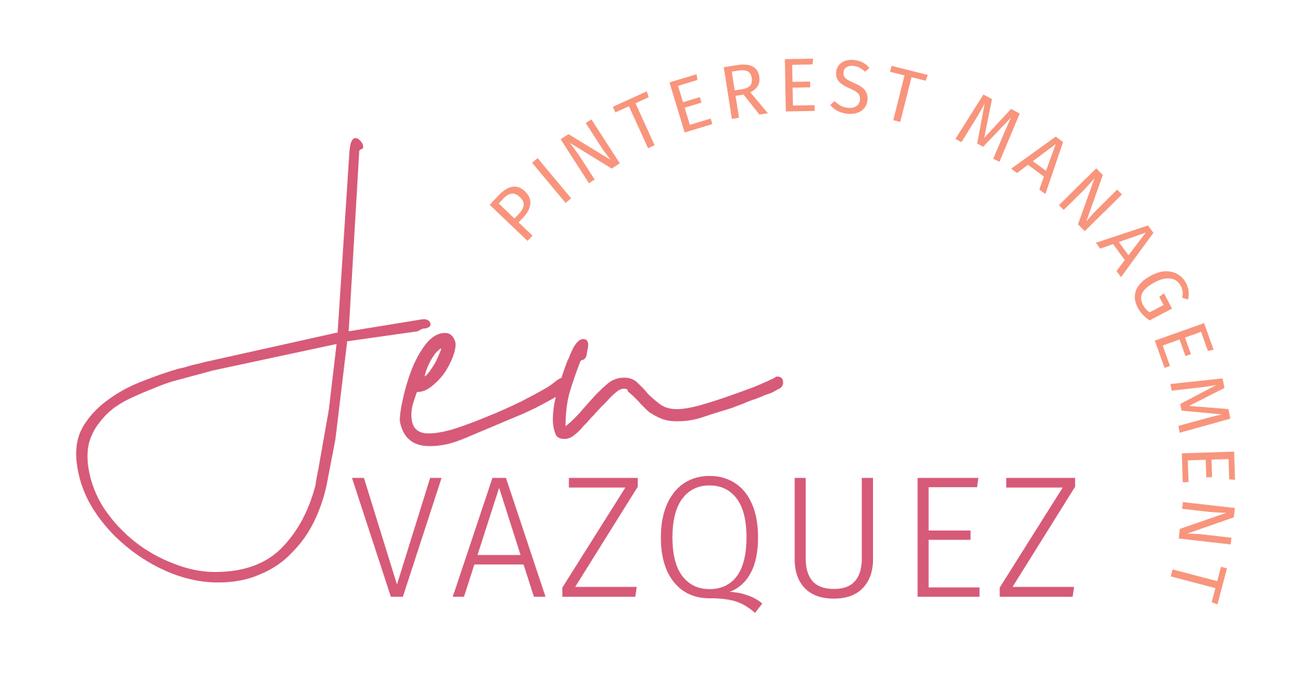 Jen Vazquez Media Branding Logo Pinterest Management