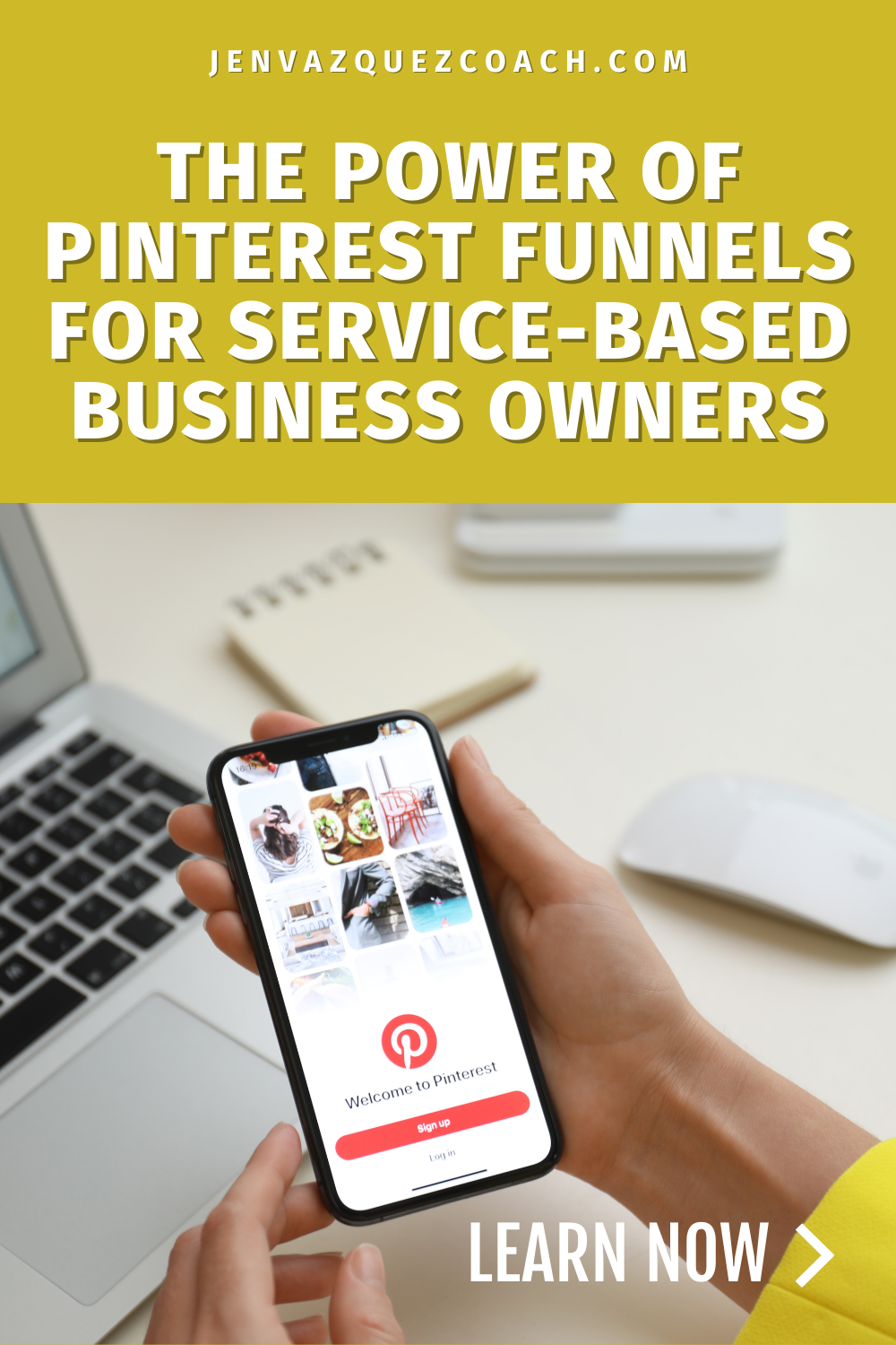 The Power of Pinterest Funnels for Service-Based Business Owners by Jen Vazquez Media