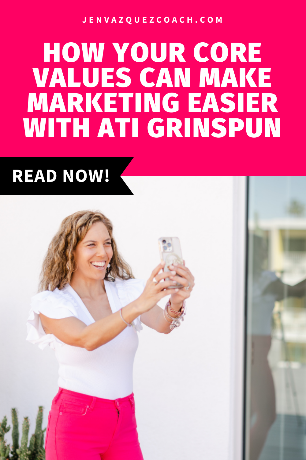 How Your Core Values can make marketing easier with Ati Grinspun by Jen Vazquez Media on Marketing Strategy Academy Podcast