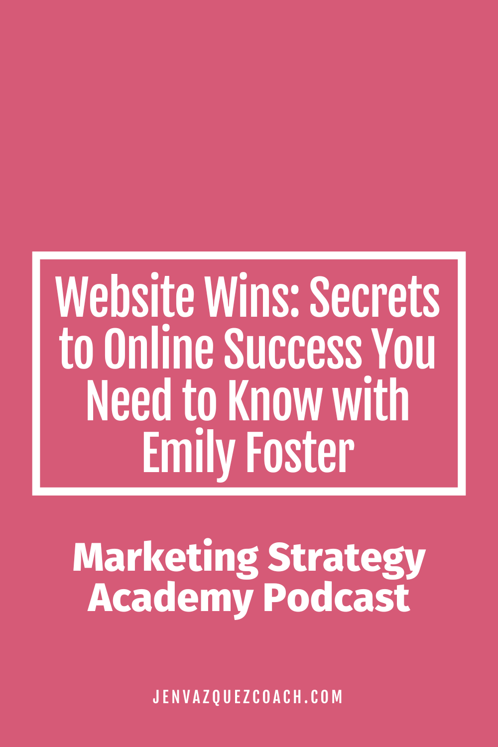 Ever wondered what makes a website not just good, but great? What secrets are top brands using to pull in traffic and convert visitors into loyal fans? Emily Foster is offering some amazing tips and hacks from the Marketing Strategy Academy with Jen Vazquez