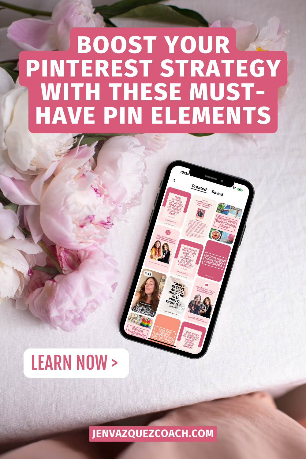 Boost Your Pinterest Strategy with These Must-Have Pin Elements by Jen Vazquez Media