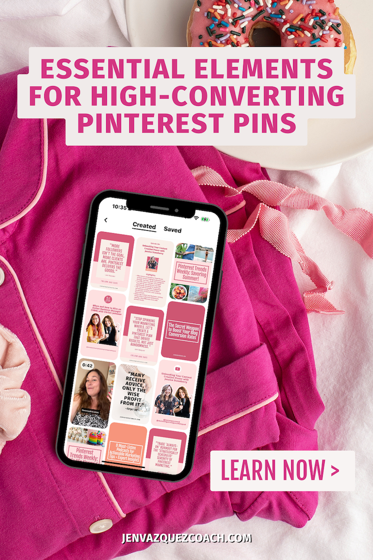 Essential Elements for High-Converting Pinterest Pins by Jen Vazquez Media