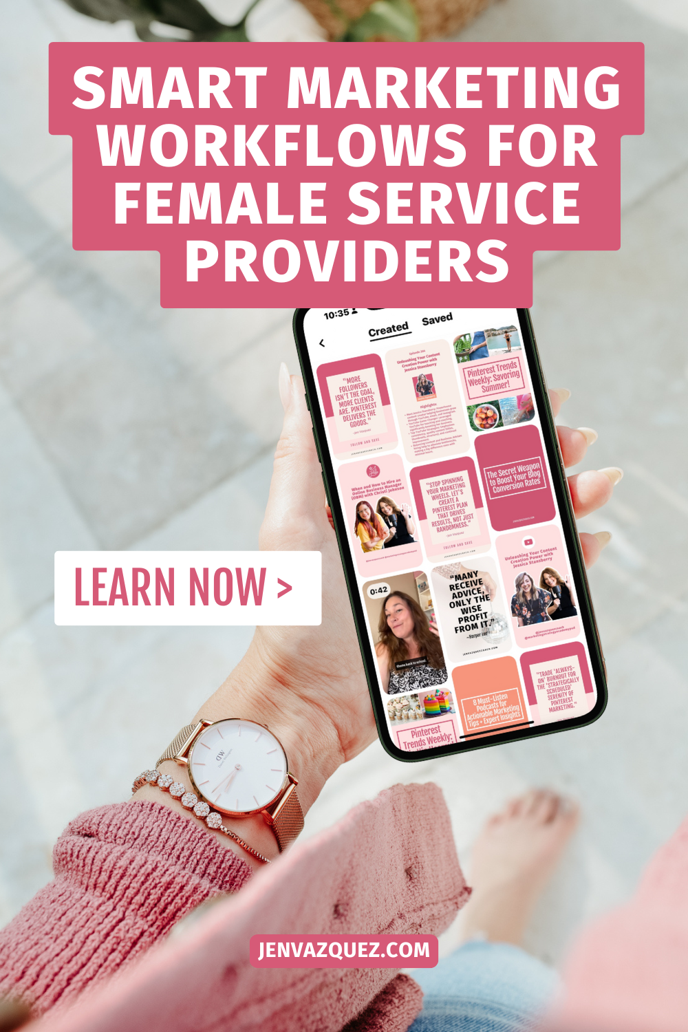 Smart Marketing Workflows for Female Service Providers by Jen Vazquez Media - Learn How by tapping the pin!