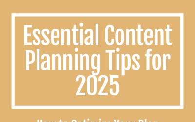 Essential Content Planning Tips for 2025: How to Optimize Your Blog Strategy Before the New Year