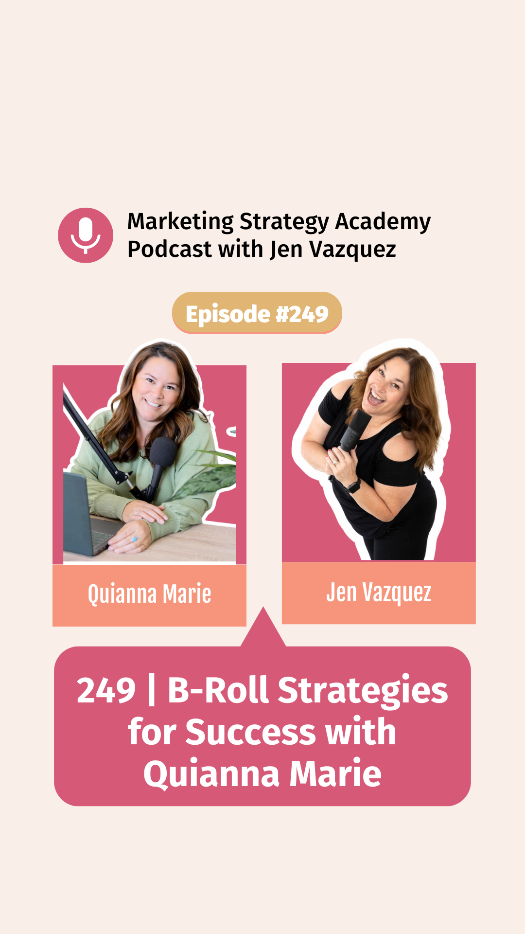 Quianna marie and jen vazquez on the Marketing Strategy Academy podcast