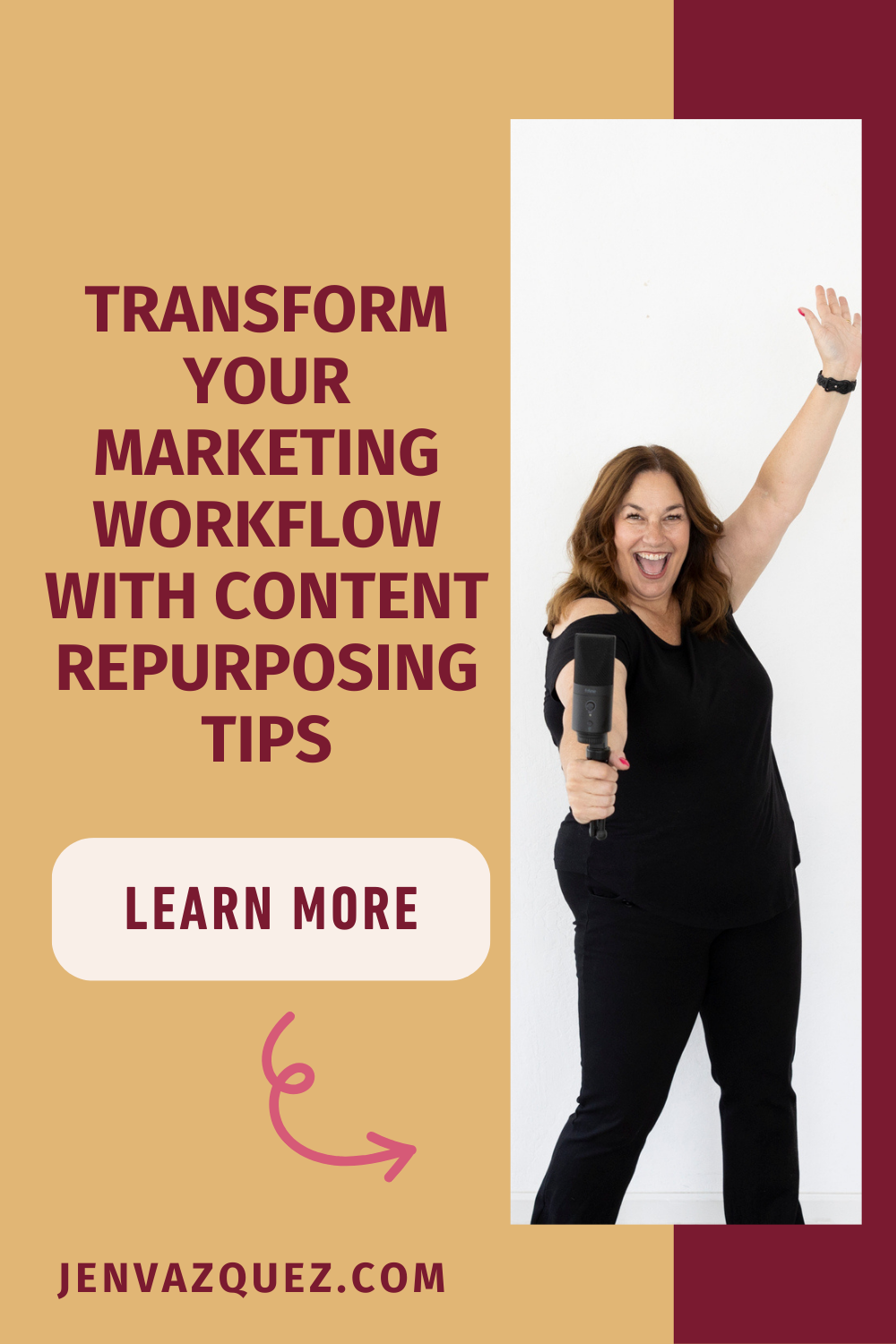 Transform Your Marketing Workflow with Content Repurposing Tips on the Marketing Duo Podcast with Jen Vazquez and Cinthia Pacheco