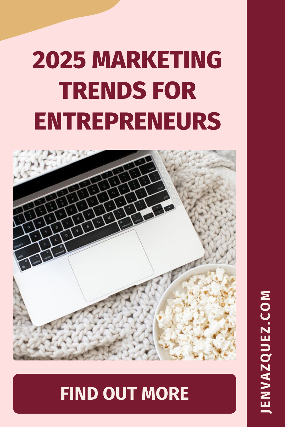 Pinterest pin with text: 2025 Marketing Trends for Entrepreneurs on the Marketing Duo Podcast with hosts Cinthia Pacheco of Digital Bloom IQ and Jen Vazquez of Jen Vazquez Media